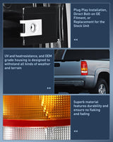 Taillight Assembly Compatible with 1999 2000 2001 2002 Chevy Silverado 1999 2000 2001 2002 2003 2004 2005 2006 GMC Sierra Tail Rear Light Fleetside OE Style Passenger Side Red Border