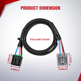Wiring Harness Kit Brake Controller Wiring Harness Adapter for Dodge Durango 2011-2021 Jeep Grand Cherokee 2011-2021 Chrysler Pacifica 2017-2021 Factory Towing Package Required Towing Hitch Trailer RV