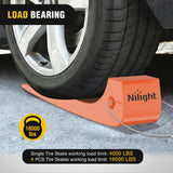 Tire Skates 4Pack – Rollback Tow Truck & Flatbed Carrier Accessories, Low Friction Skids for Locked Wheel Towing & Disabled Vehicle Recovery, 4000 lbs, Orange