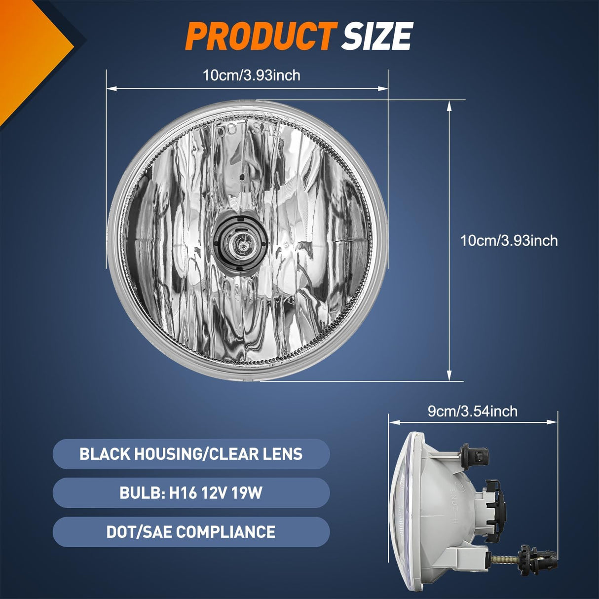 Fog Light Assembly Fog Light Assembly Compatible with 2007 2008 2009 2010 2011 2012 2013 Chevy Avalanche Suburban Tahoe GMC Yukon Acadia Ford Mustang Pontiac 2015 2016 2017 Silverado Colorado H16 Bulbs