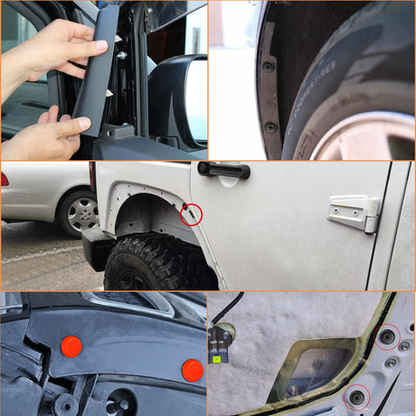 Nilight 501PCS Universal Car Clips Mixed Auto Bumper Fender Trim Door Shield Engine Retainer Rivet Push for GM Ford Chrysler Toyota Lexus Honda Acura Dodge Jeep Fastener Remover