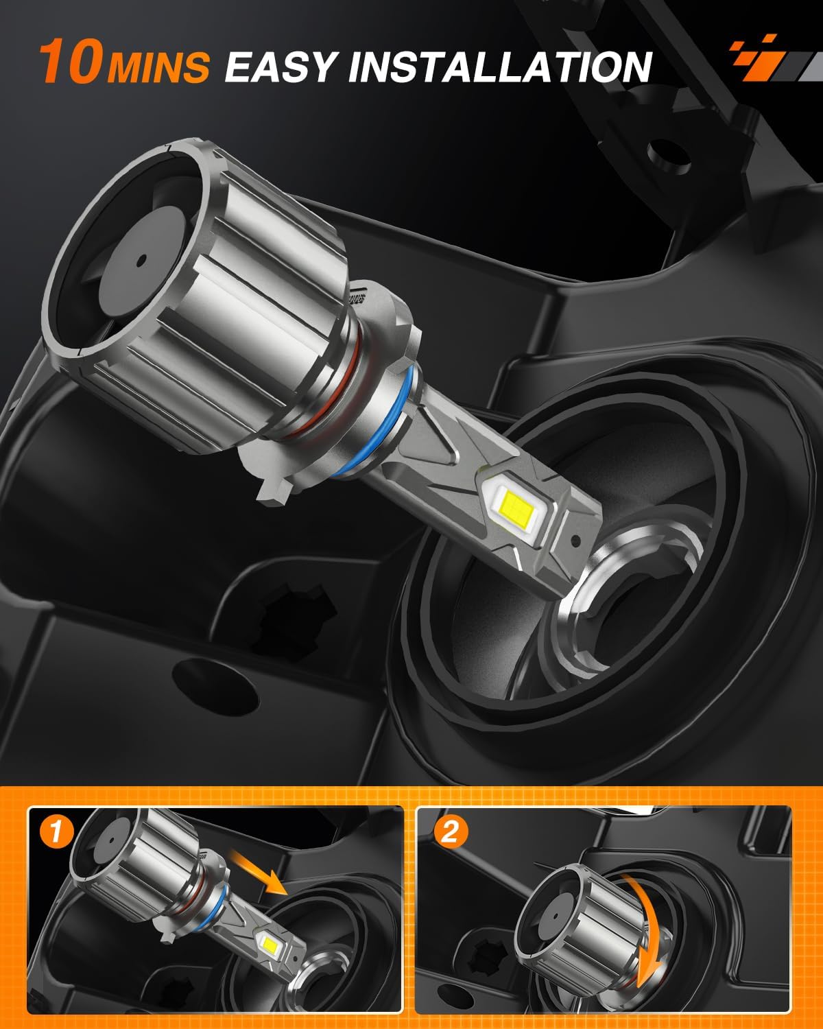 9006/HB4 LED Headlight Bulbs FS1 Series | 2 BULBS Nilight