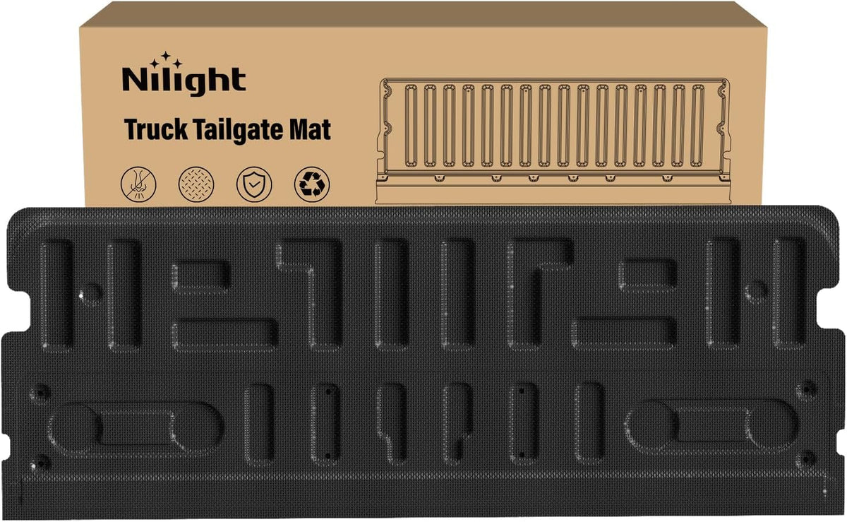 Tailgate Mat for Ford F150 2021-2026 F150 Lightning 2022-2026 (Not Fit Pro Access Work Surface Version) All Weather TPE Anti Slip Truck Tailgate Protector Liner Cover