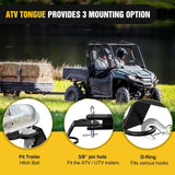 ATV/UTV Three-Way Hitch 3500lbs Three-Way Lawn Mover Adapter 3 Inch Drop/Rise, Heavy Duty Universal ATV Hitch Attachments, Trailer Hitch Adapter