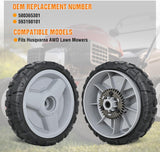Lawn Mower Drive Wheels Replacement 8 Inch 580365301 593198101 Assembly, Lawnmower Wheels Compatible with Husqvarna HU700 HU800 HU625 HU775, Craftsman GCV-160 and More, 2-Pack