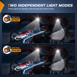 UTV Dome Light 2 PCS Spot Flood Combo Beam LED Interior Lights Universal 1.5”-2.0” Roll Bar Mount Lighting for ATV Can-Am Polaris RZR Dune Buggy Golf Cart Off-Road Vehicle Boat
