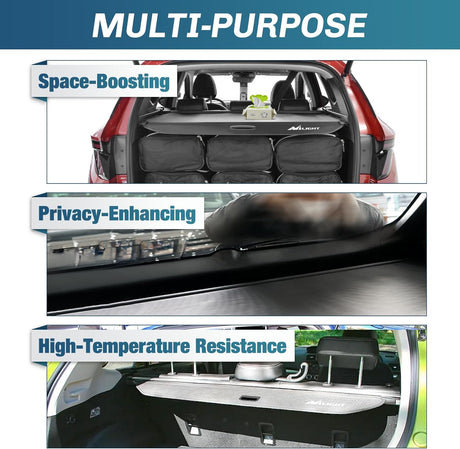 2010-2024 Toyota 4Runner Retractable Trunk Cargo Cover Nilight