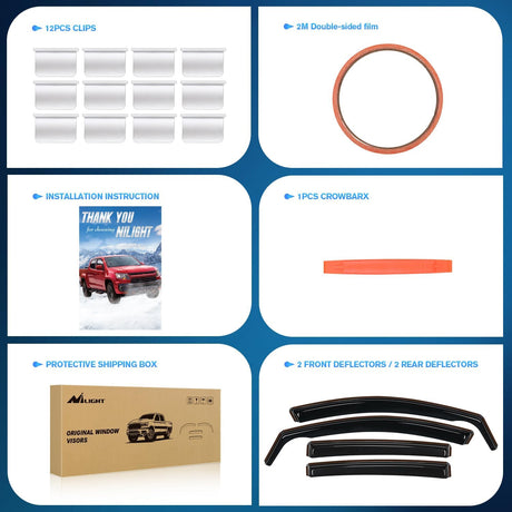 in-Channel Rain Guards for Kia Sportage 2017 2018 2019 2020 2021 2022, Vent Window Visors, Original Window Deflectors-4PCS