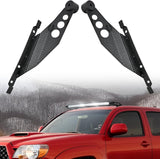 50 inch Straight LED Light Bar Bracket Mounting Upper Windshield Roof Cab Brackets Compatible with Toyota Tacoma 2005-2024