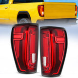 Taillight Assembly Compatible with GMC 2019 2020 2021 2022 2023 2024 Sierra 1500 LED Type Tail Lights 2020-2024 Sierra 2500HD 3500HD Rear Lamp Replacement Driver and Passenger Side