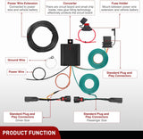 4 Pin Trailer Wiring Harness Kit 56120 Vehicle Connect Plug OEM | Compatible Custom for 2011 2012 2013 2014 Ford Edge Limited SE SEL Sport Simple Fit Tow Hitch Accessories