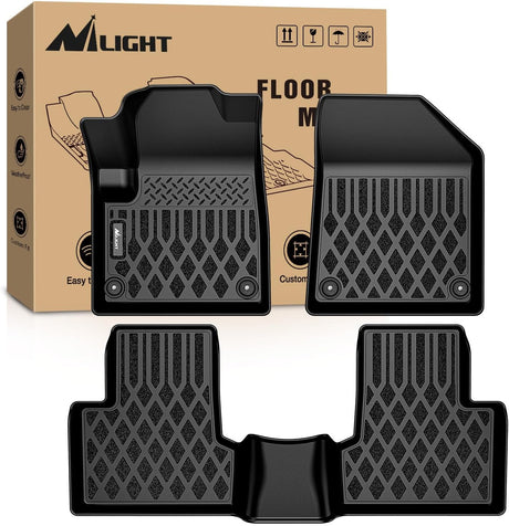 TPE Floor Mats for Jeep Cherokee 2015 2016 2017 2018 2019 2020 2021 2022 2023 All Weather Custom Fit Heavy Duty Floor Liners
