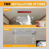 LED Dome Light 8PCS 6 Inch Interior Light White | 48 LEDs 800LM Output with On Off Switch and 12V-85V Compatibility for RV Enclosed Cargo Trailer Truck Boat and Van