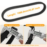 Drive Belt 3211180 Fits Polaris RZR belts Performance CVT Belt for 2014+ Polaris RZR XP 1000/ RZR XP 4 1000/ Trail S & S 1000/ General XP 1000 Replaces #3211180 3211172 3211148 3211142, 1 Pack