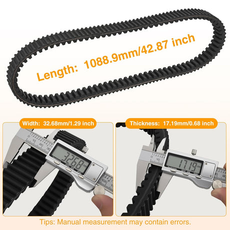 Drive Belt 3211180 Fits Polaris RZR belts Performance CVT Belt for 2014+ Polaris RZR XP 1000/ RZR XP 4 1000/ Trail S & S 1000/ General XP 1000 Replaces #3211180 3211172 3211148 3211142, 1 Pack