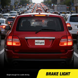 Third Brake Light for Toyota Land Cruiser 1998-2007, Smoked Lens | for Toyota Land Cruiser 1998 1999 2000 2001 2002 2003 2004 2005 2006 2007, High Mount 3rd Stop LED Car Rear Cab Center Lamp