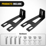 Hidden Bumper Mounting Brackets for 2009-2018 Dodge Ram 2500 3500 | Designed for 20 Inch Straight LED Light Bar,Heavy-Duty Steel,Front Lower Hidden Bumper Brackets