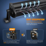 50 Inch LED Light Bar 384 LED Chips Yellow Beam Curved Triple Row Fog Light Spot Flood Combo High Power LED Driving Lights Off Road Lights for Trucks SUV UTV ATV Truck Van 4x4 Boat