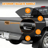 Tailgate Handle Compatible with 1995 96 97 98 99 00 01 02 03 2004 Toyota Tacoma Pickup Liftgate Latch Tail Gate Car Door Handles Assembly Replaces#79605,TO1915102,6909035010,Textured Black