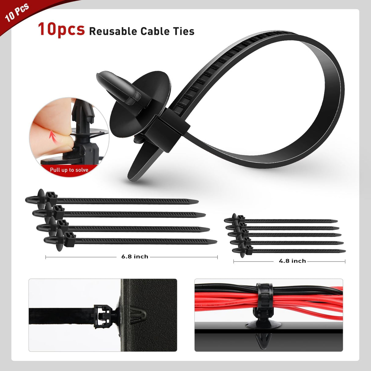 1295Pcs Car Push Retainer Clips Auto Fasteners Kit-37 Sizes Nylon Bumper Fender Rivets with 5 Fasteners Remover 10 Cable Ties for Toyota GM Ford Honda Chevy BMW Benz Audi Nissan