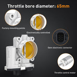 Electronic Throttle Body for Chevy Malibu 2008-2012, Chevy Equinox 2010-2011, GMC Terrain 2010-2011, Replacement Throttle Body, #12607362 12616668 | 12607362 12631186 OE-Spec Fitment, Precise Airflow Control, Stable Idle Response, Fit for