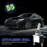 3PCS Green LED Toggle Switches 12V 20A 3 Pin 2 Position ON Off SPST Heavy Duty Rocker Switch for Auto Car Marine RV Vehicles Truck Boat Dash