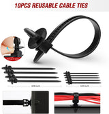 900Pcs Car Push Retainer Clips Auto Fasteners Kit Included 24 Sizes Nylon Bumper Fender Rivets Door Trim Panel Clips with 5 Fasteners Remover 10 Cable Ties for Toyota GM Ford Honda Chevy