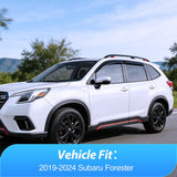 Window Visors for Subaru Forester 2019 2020 2021 2022 2023 2024 | Outside Mount Rain Guards Vent Visors Window Deflectors Smoke Tint, 4PCS