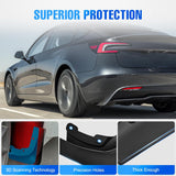 Mud Flaps for Tesla Model 3 Highland 2024 2025, No Drilling Precision Fit Exterior Accessories Heavy-Duty Splash Guards Protection, Front & Rear Set