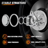 Front Wheel Hub and Bearing Assembly for 2007–2014 Chevy Tahoe Suburban 1500, 2007–2013 Silverado 1500 (New Body Style), GMC Yukon XL Sierra 1500, Cadillac Escalade ESV (2WD), 515097-2Pack