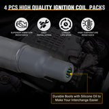 Ignition Coil Pack Fit for Scion XA XB Toyota Echo Prius C Camry Yaris 1.5L 2000 2002 03 04 05 06 07 08 09 10 11 12 13 14 15 16 2017 2018 OE# C1304 UF316 5C1293 GN10312 Ignition Coils Set of 4