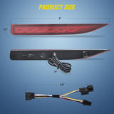 Rear Bumper Tail Light Compatible with 2019 2020 2021 2022 2023 2024 2025 Toyota Corolla Red Lens LED Reflector Bumper Lamp Brake Turn Signal Sequential Flashing Driving Taillights Replacement