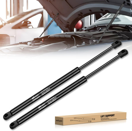 Hood Gas Struts Lift Supports 6020 for Hyundai Sonata 2015-2017 Spring Shocks 14 Inch, 2PCS Set Rod