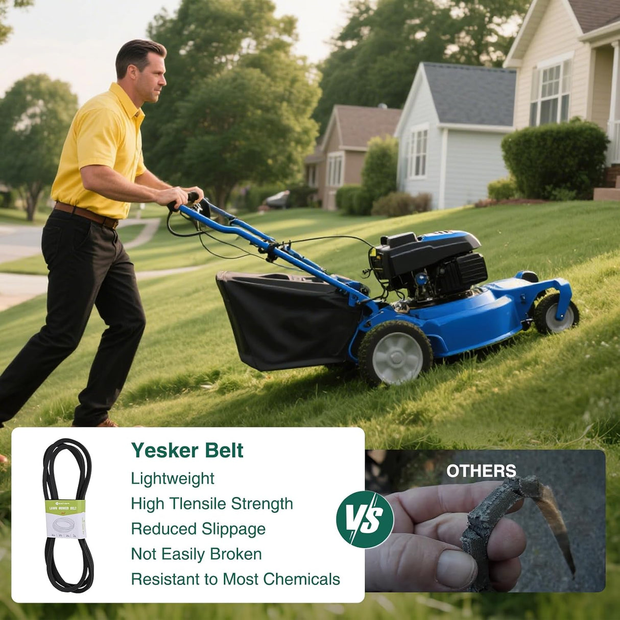 041-1560-00 54 Inch Deck Belt 5/8 Inch x 155.6 Inch Lawn Mower Drive Belts for Bad Boy CZT ZT Maveric Series ZT Elite 5400 Magnum 54 Zero Turn Lawn Mowers Durable Aramid Cord Replace 041 1560 00
