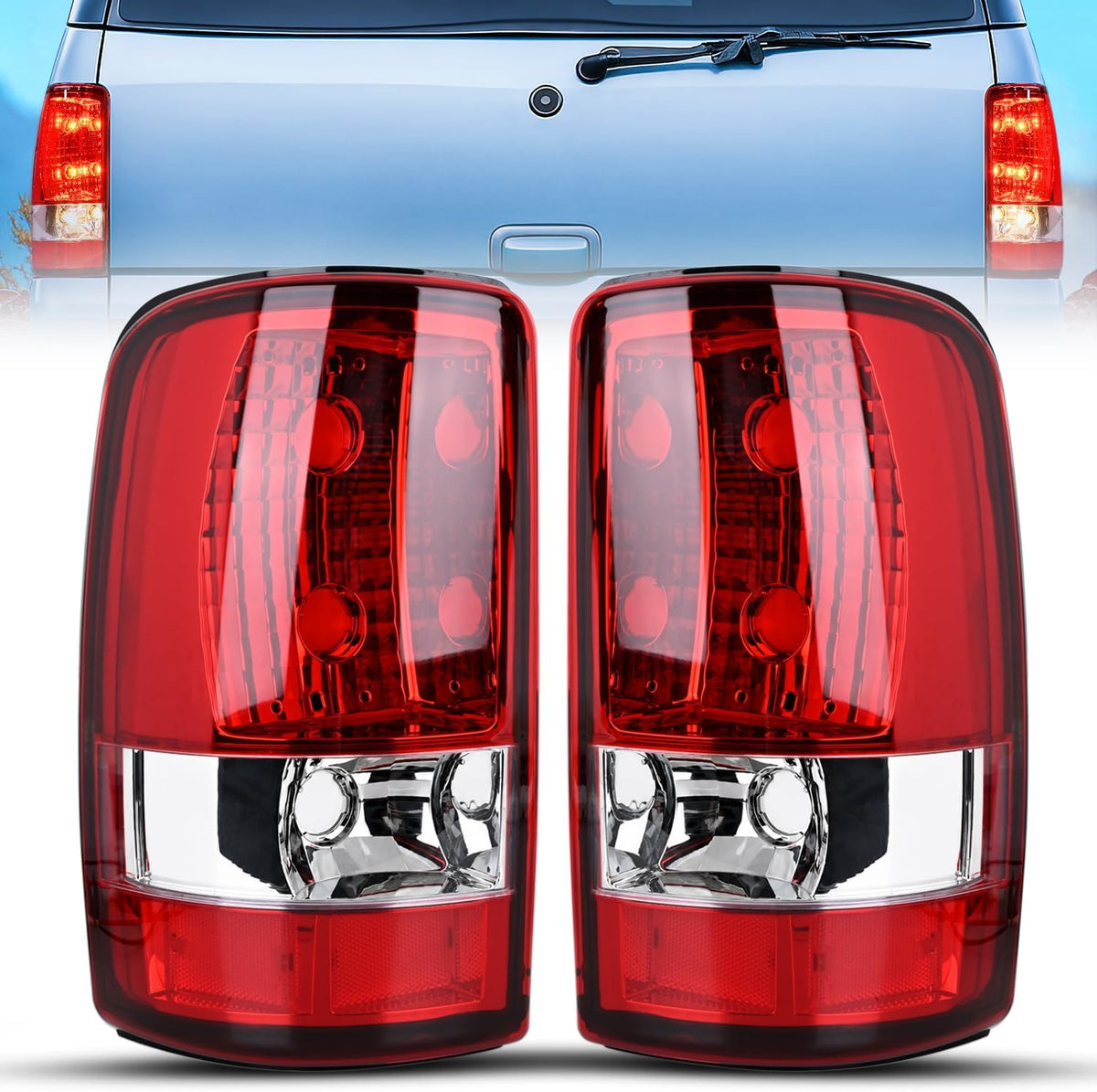 Taillight Assembly for 2000-2006 Chevy Suburban 1500 2500 Tahoe