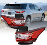 Taillight Assembly for 2018 2019 2020 2021 Chevy Traverse | LED Outer Tail Light OE Style Rear Lamp Replacement Driver and Passenger Side