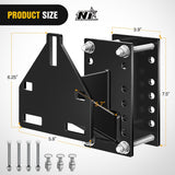 Spare Tire Carrier 3-Nuts Design Boat Trailer Carrier Bracket Utility Trailer Accessories Fits 4 & 5 & 6 Lugs Trailer Wheels on 4 Inch 4.5 Inch 4.75 Inch 5 Inch 5.5 Inchand 6 InchBolt Patterns 150 Lbs