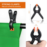 8.5x10ft Green Screen Backdrop Kit with Stand Photography Greenscreen Background Support System with 6x9ft Muslin Chromakey Backdrop and Clamp for Photo Video Studio Portrait Product Shooting
