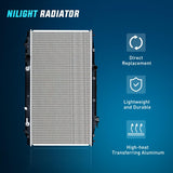 Radiator for Honda Accord 2008 2009 2010 2011 2012, Crosstour 2012 2013 2014 2015 2.4L L4, Engine Coolant Radiator Assembly Replace# 19010R70A51