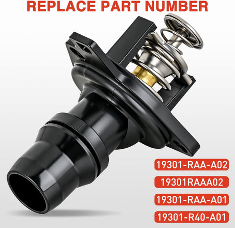 Thermostat Housing Assembly Compatible with Honda Accord 2003-2007 Element 2003-2011 Engine 2.4L L4 Coolant Thermostat Housing for Car 19301-RAA-A02 19301RAAA02 19301-RAA-A01 19301-R40-A01