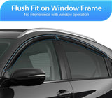 Out-Channel Rain Guards for Ford F150 Crew Cab 2004-2008, 4PCS | Tape-On Smoke Window Visors, Helps Reduce Wind Noise, Fits F150 2004 2005 2006 2007 2008, Lincoln Mark LT 2006 2007 2008