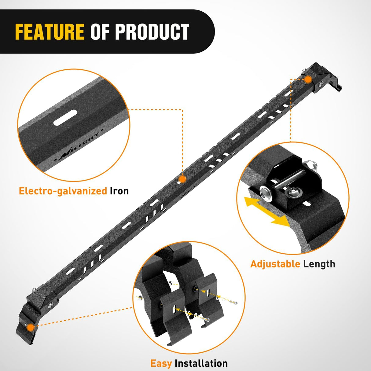 420LBS Roof Rack Cross Bars Compatible with Jeep Wrangler JK JKU 2007-2018 JL JLU 2018-2026 Gladiator JT 2020-2026 Hardtop Models, Adjustable Iron Crossbars for Cargo Carrier Luggage Box Tent