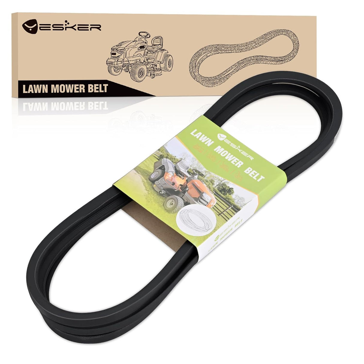 GX25628 Deck Drive Belt for John Deere 42 inch Deck Belt Length 118.63 Inch Lawn Mower Belts for John Deere Z315E Z320M Z320R Z335E Z335M Z345M Z345R ZTrak Zero-Turn Mowers Durable Aramid Cord