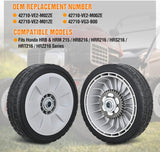 Lawn Mower Drive Wheels Replacement 8 Inch 42710-VE2-M02ZE Assembly, Honda Lawnmower Rear Wheels Compatible with HRB215 HRB216 HRB217 and More Similar for Self-Propelled Walk-Behind, 2-Pack