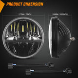 2PCS 7 Inch LED Headlights High Low Beam Round Headlamp for 2007 2008 2009 2010 2011 2012 2013 2014 2015 2016 2017 JK JKU 1997-2006 Wrangler TJ 2 Door