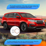in-Channel Window Visors for Honda Pilot 2016 2017 2018 2019 2020 2021 2022, Side Window Deflectors Rain Guards for Cars, Sleek Low Profile Design, Smoke Tinted, 4PCS
