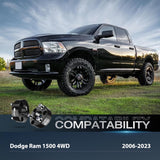 2.5 inch Front Leveling Kit Lift Strut Spacers for 2006-2023 Dodge Ram 1500 4WD 2018 2019 2020 2021 2022 2023 Front Raise Suspension Strut Spacers