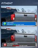 Taillight Assembly for 2016 2017 2018 Chevy Silverado 1500 | High Country Custom LS LT LTZ SSV WT LED Models Tail Light OE Style Rear Lamp Replacement Driver and Passenger Side