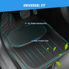 Floor Mat Universal PVC Floor Mats for Cars Trucks SUVs Pack of 4