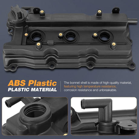 Pair Engine Valve Cover Set for Infiniti I35 2002 2003 2004, for Nissan Altima 2002 2003 2004 2005 2006, Maxima 2002-2006 2007 2008, Quest 2004-2009, Murano 2003 2004 2005 2006 2007